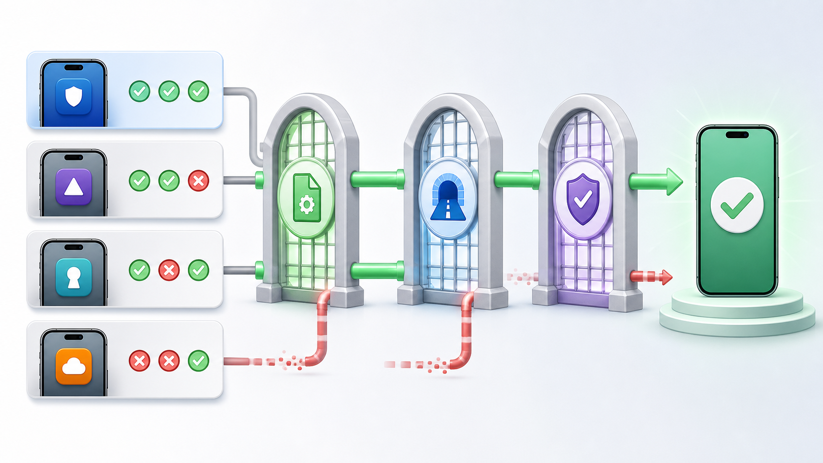 Поясняющая схема: Критерий 2: TUN-режим и системный VPN